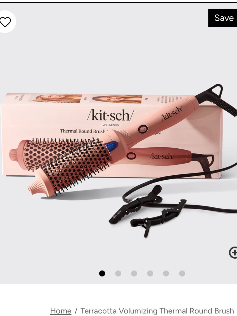Kitsch Terracotta Volumizing Thermal Round Brush